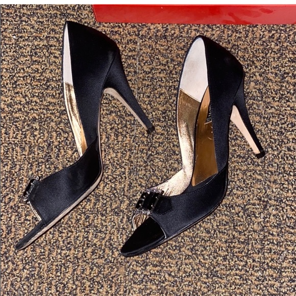 Vintage Claudia Ciuti Heels with square rhinestone - Picture 5 of 7